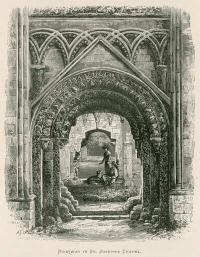 Abbaye de Glastonbury, Porte de la Chapelle de Saint-Joseph - Alexander Francis Lydon